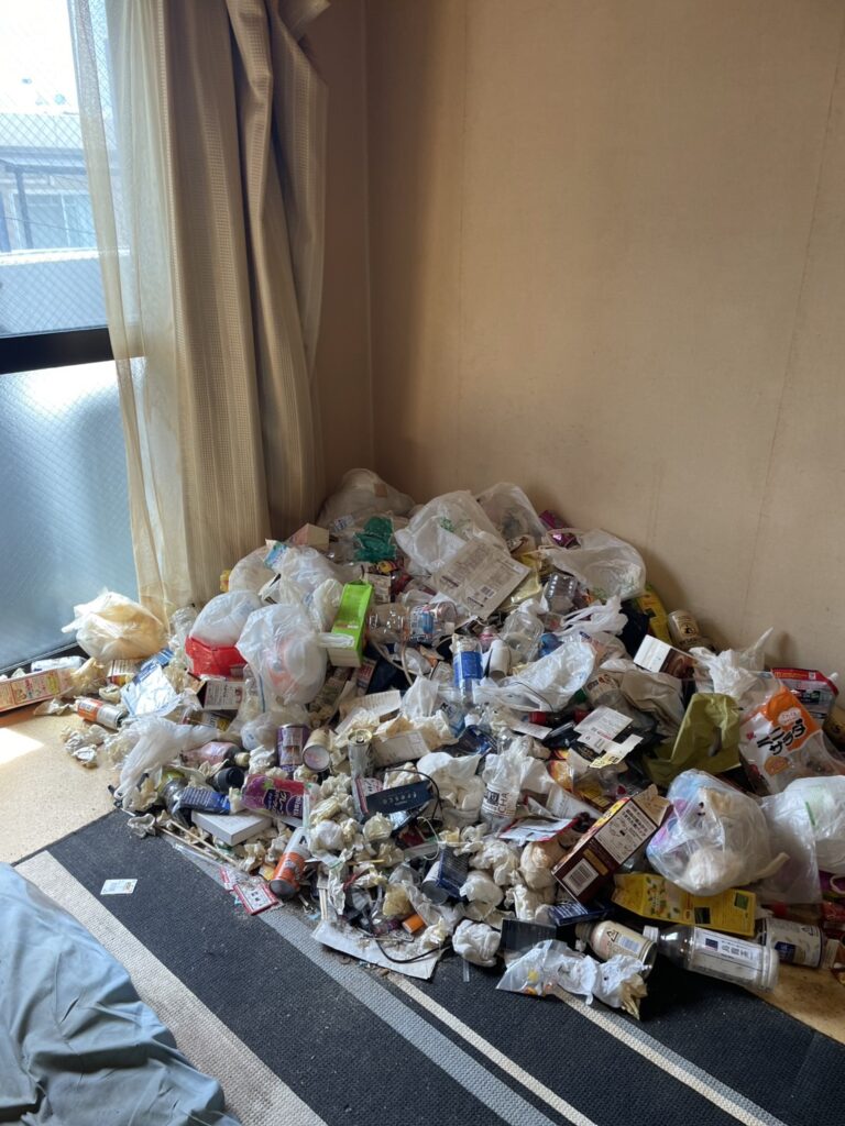 愛媛県松野町4LDK戸建てN様のゴミ屋敷片付け事例 Before