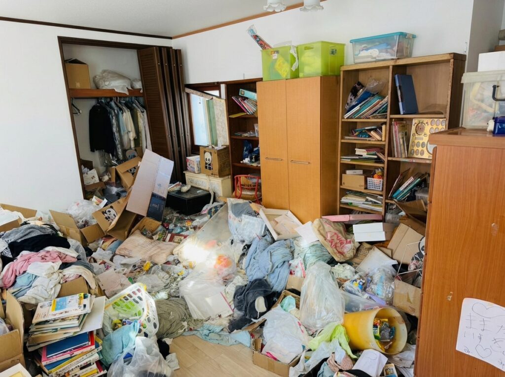 宮崎県新富町4LDK戸建てN様のゴミ屋敷片付け事例 Before
