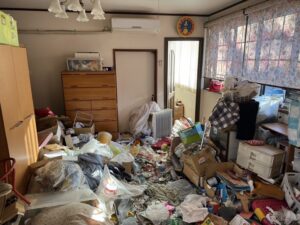宮崎県三股町1KアパートK様のゴミ屋敷片付け事例