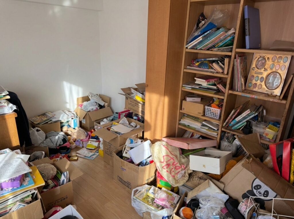宮崎県綾町4LDK戸建てS様のゴミ屋敷片付け事例 Before