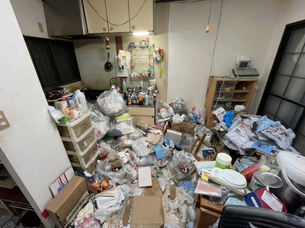 鹿児島県薩摩川内市4LDK戸建てY様のゴミ屋敷片付け事例 Before