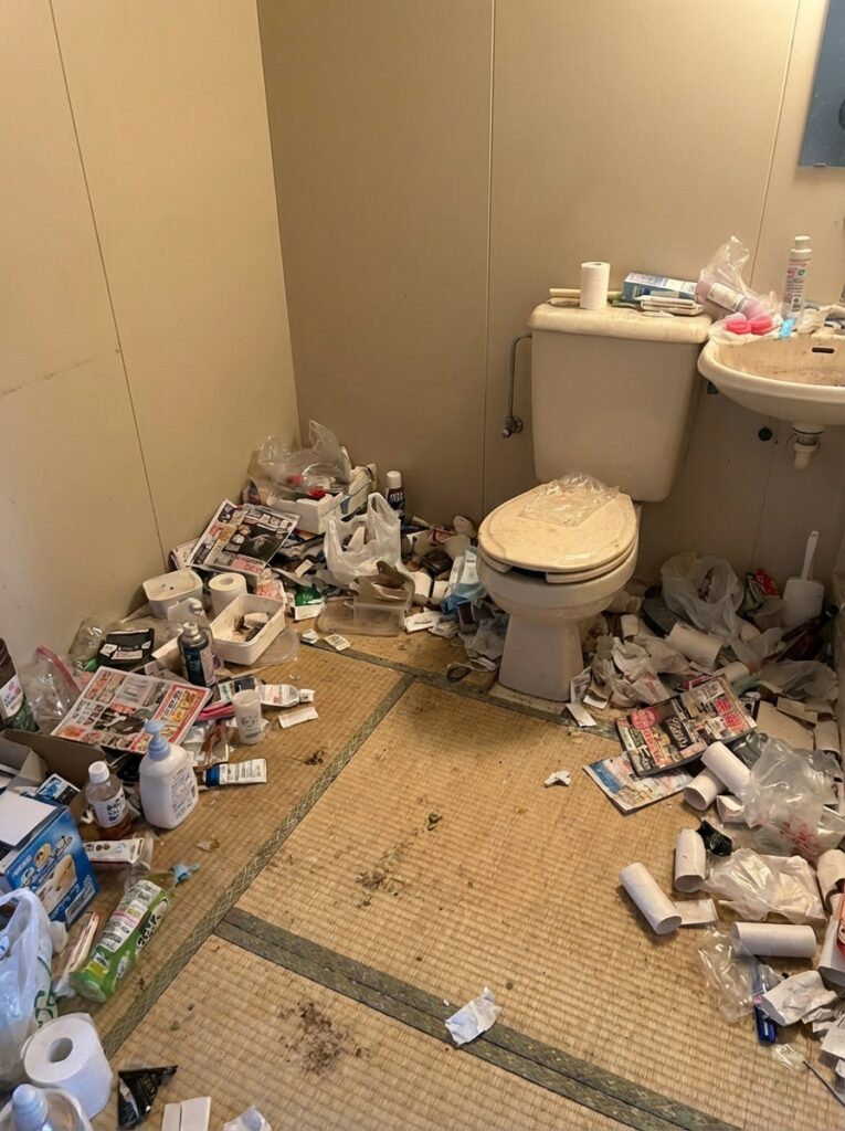 宮崎県木城町2LDK戸建てI様のゴミ屋敷片付け事例 Before