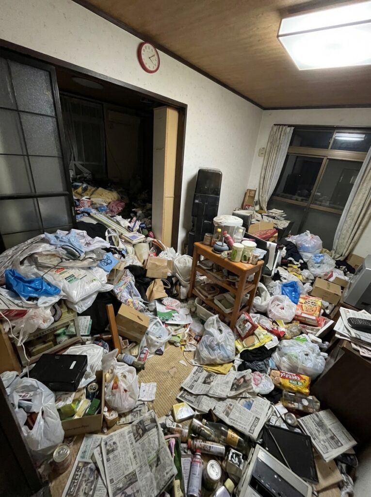鹿児島県垂水市2DK戸建てN様のゴミ屋敷片付け事例 Before