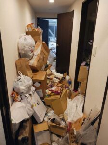 宮崎県椎葉村3LDKマンションA様のゴミ屋敷片付け事例
