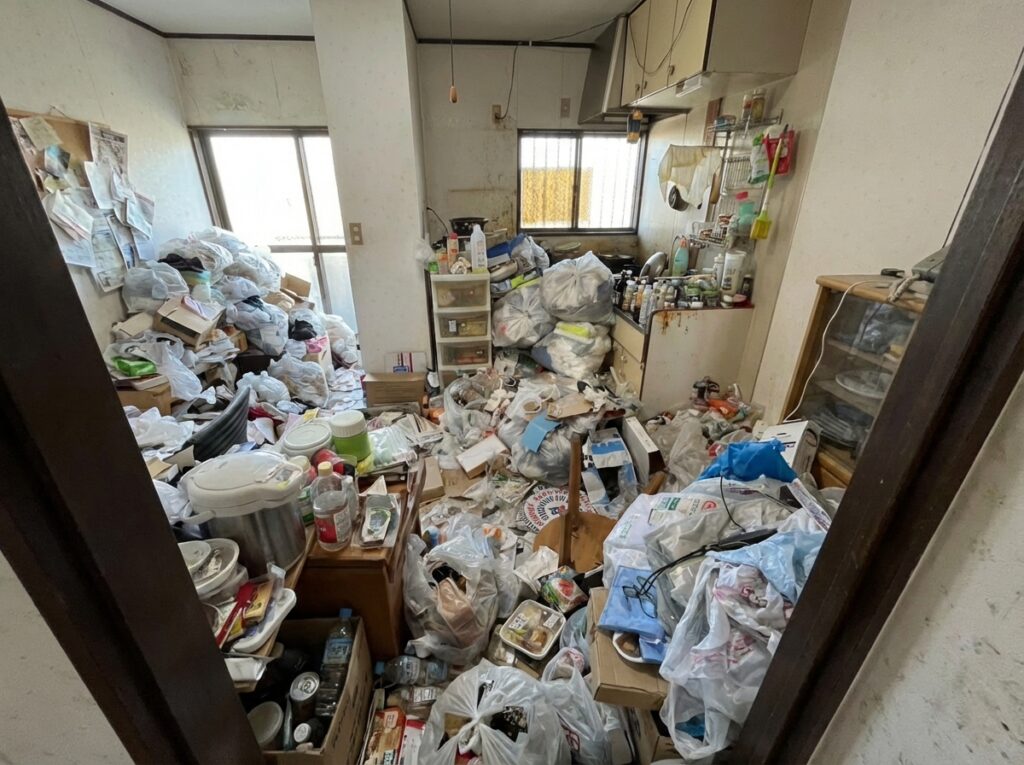 鹿児島県日置市3LDK戸建てM様のゴミ屋敷片付け事例 Before