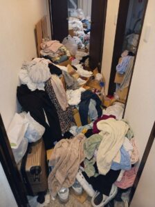 宮崎県椎葉村2DKマンションW様のゴミ屋敷片付け事例