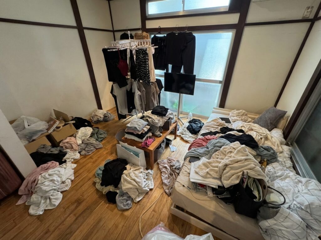 ゴミ屋敷片付け｜三重県御浜町1R（ワンルーム）マンションＳ.Ｓ様の作業事例 Before