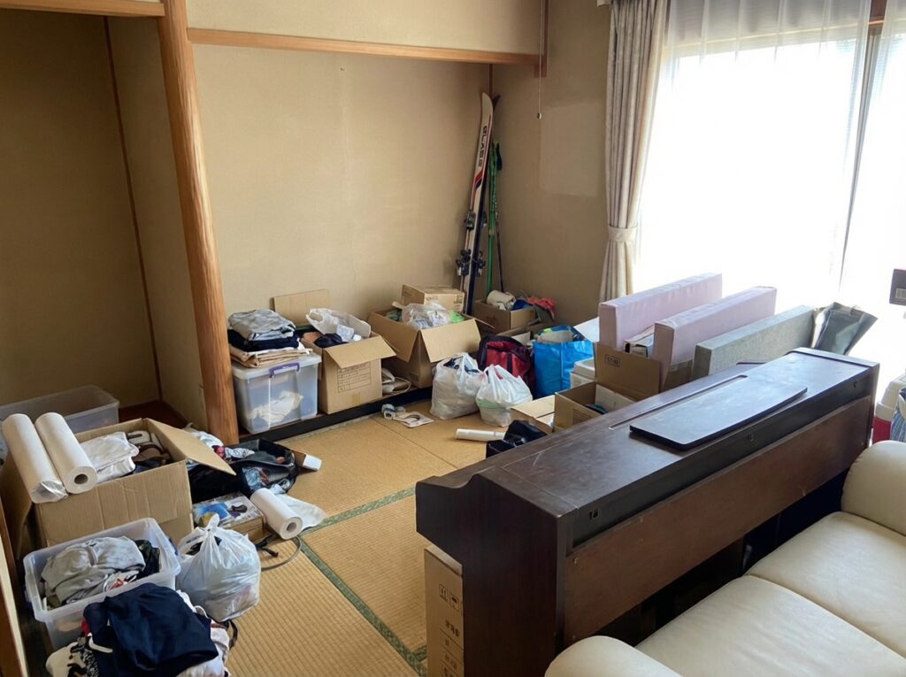ゴミ屋敷片付け｜北海道仁木町1LDKアパートＡ.Ｓ様の作業事例 Before