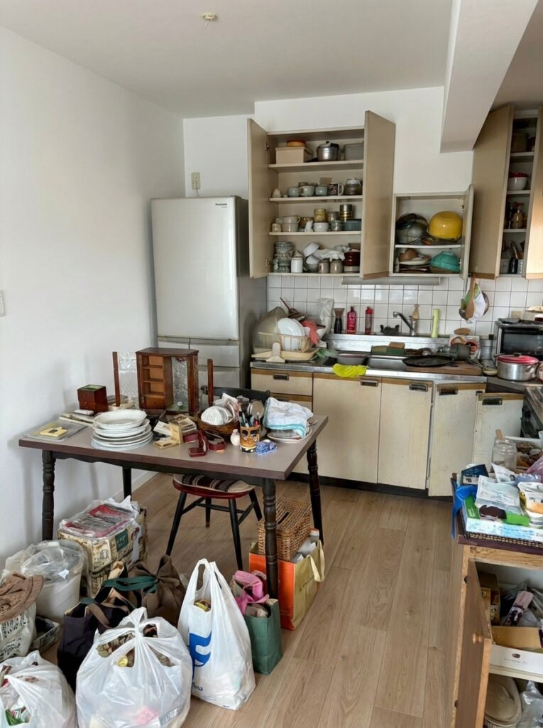 ゴミ屋敷片付け｜北海道名寄市2DKマンションＩ.Ｎ様の作業事例 Before