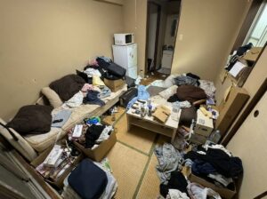 ゴミ屋敷片付け｜北海道沼田町1LDKマンションＩ.Ｒ様の作業事例