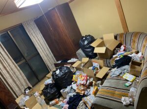 ゴミ屋敷片付け｜北海道由仁町1DKアパートＨ.Ｎ様の作業事例