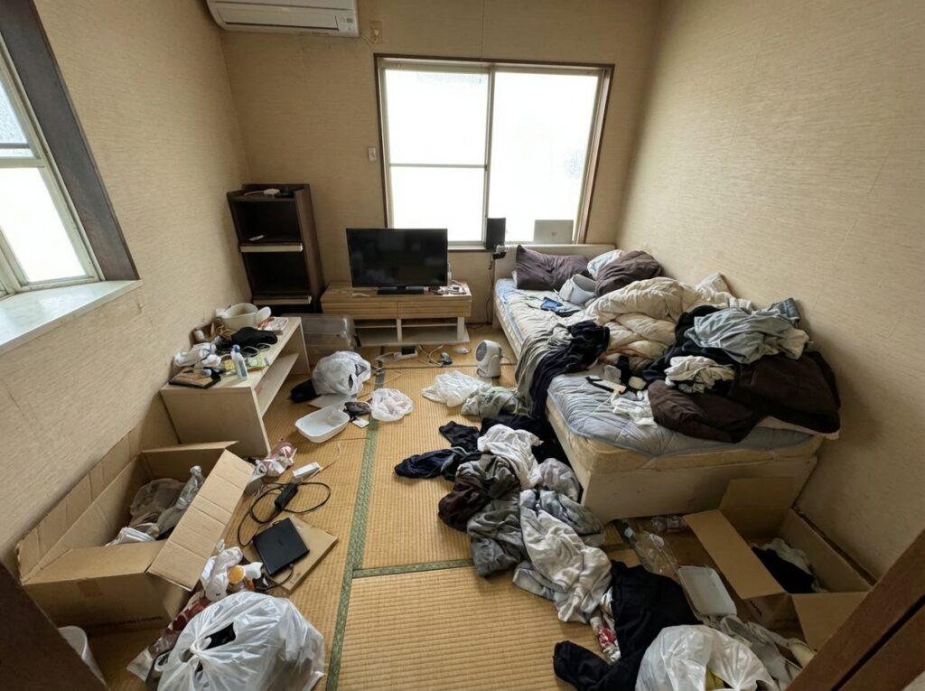 ゴミ屋敷片付け｜北海道留萌市1DKマンションＫ.Ａ様の作業事例 Before