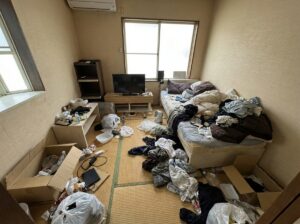 ゴミ屋敷片付け｜北海道留萌市1DKマンションＫ.Ａ様の作業事例