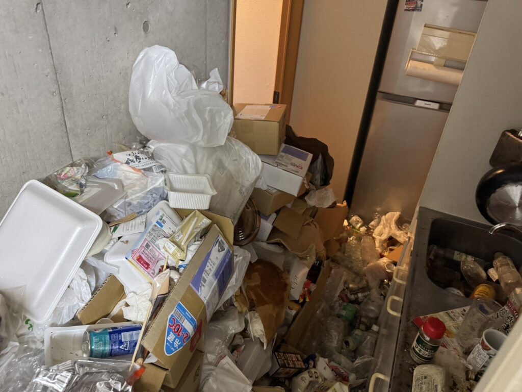 ゴミ屋敷片付け｜北海道釧路市1R（ワンルーム）戸建て（一軒家）Ｕ.Ｓ様の作業事例 Before