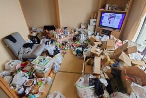 ゴミ屋敷片付け｜宮崎県川南町1R（ワンルーム）マンションＵ.Ｙ様の作業事例