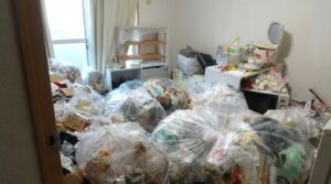 ゴミ屋敷片付け｜鳥取県智頭町5LDK以上アパートＨ.Ｍ様の作業事例