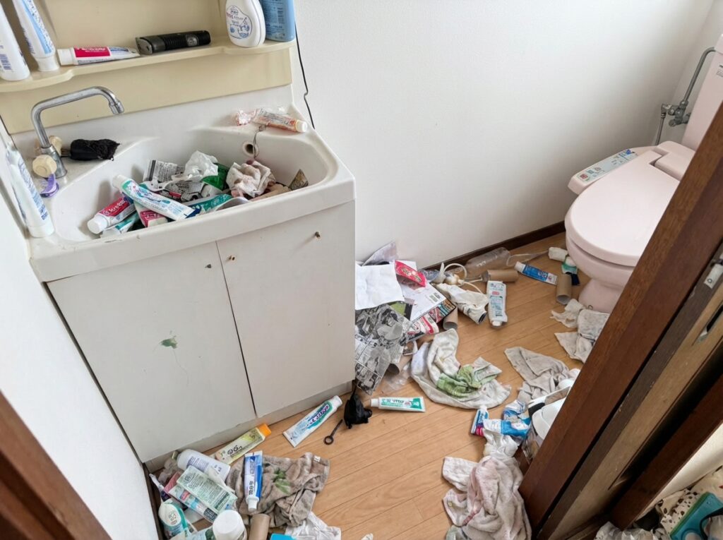 宮崎県えびの市3LDK戸建てY様のゴミ屋敷片付け事例 Before