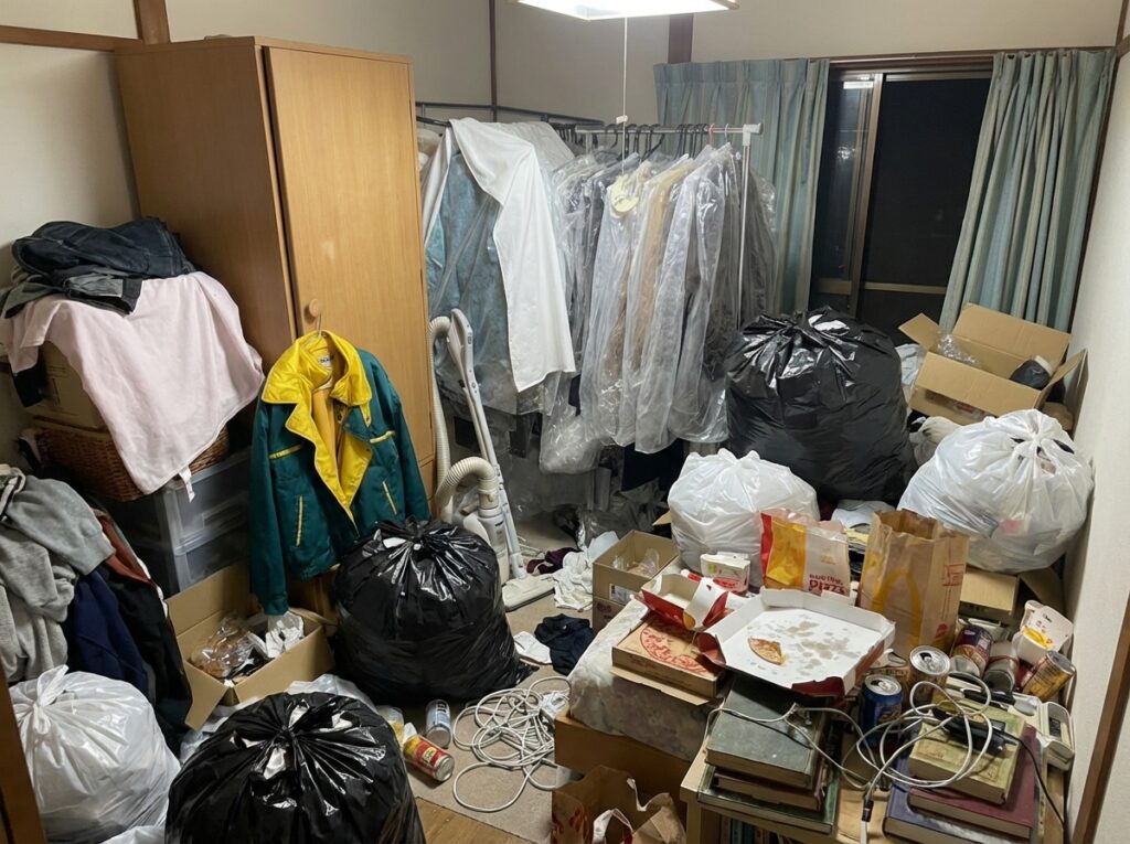 鹿児島県霧島市4LDK戸建てS様のゴミ屋敷片付け事例 Before