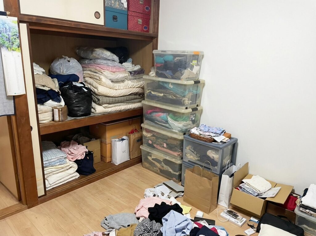 鹿児島県奄美市4LDK戸建てO様のゴミ屋敷片付け事例 Before