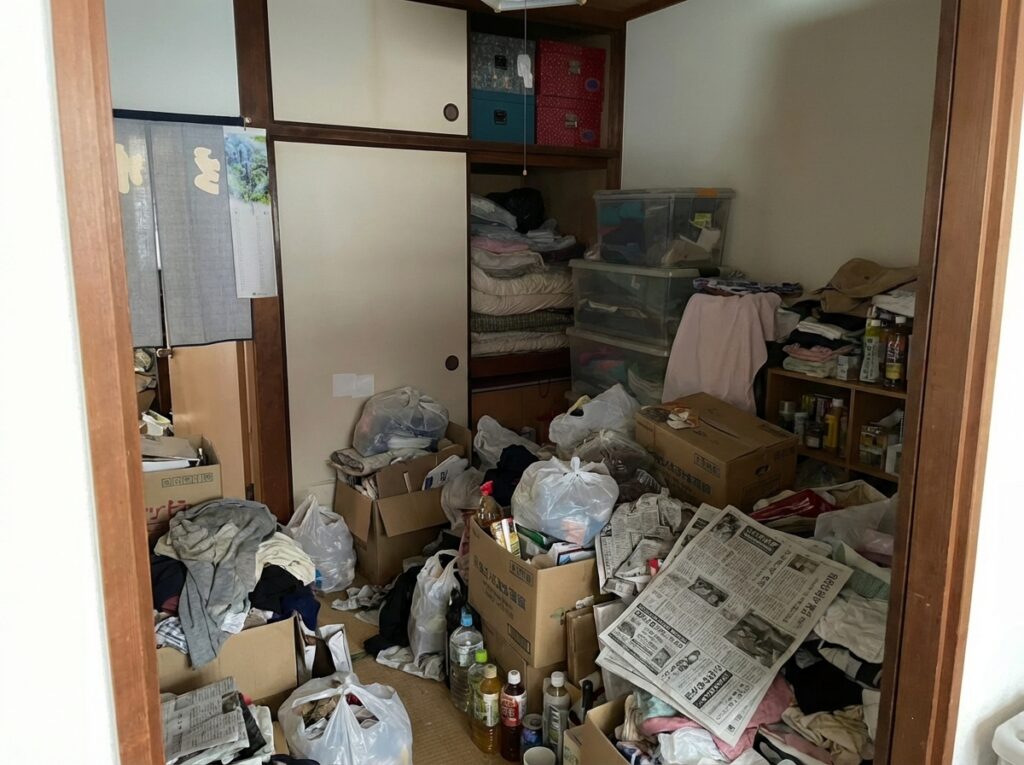 鹿児島県南九州市4LDK戸建てH様のゴミ屋敷片付け事例 Before