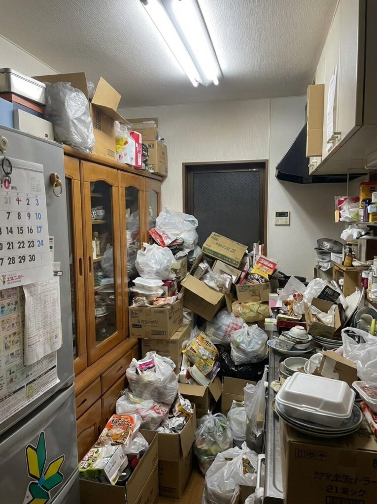 鹿児島県長島町2LDK戸建てW様のゴミ屋敷片付け事例 Before