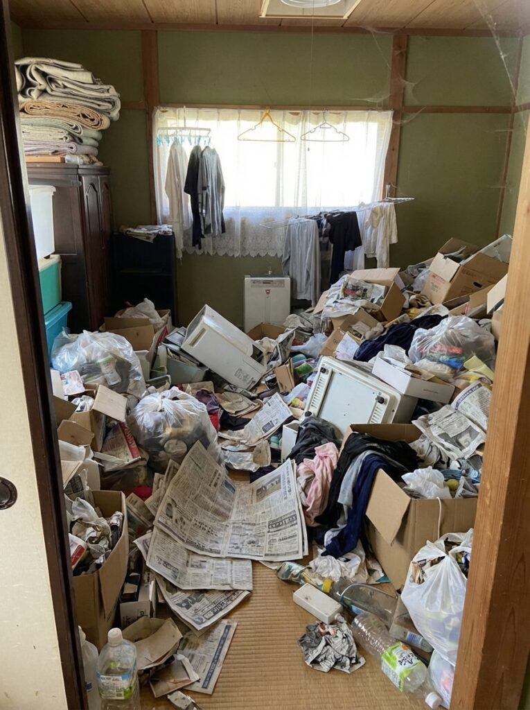 沖縄県那覇市4LDK戸建てN様のゴミ屋敷片付け事例 Before
