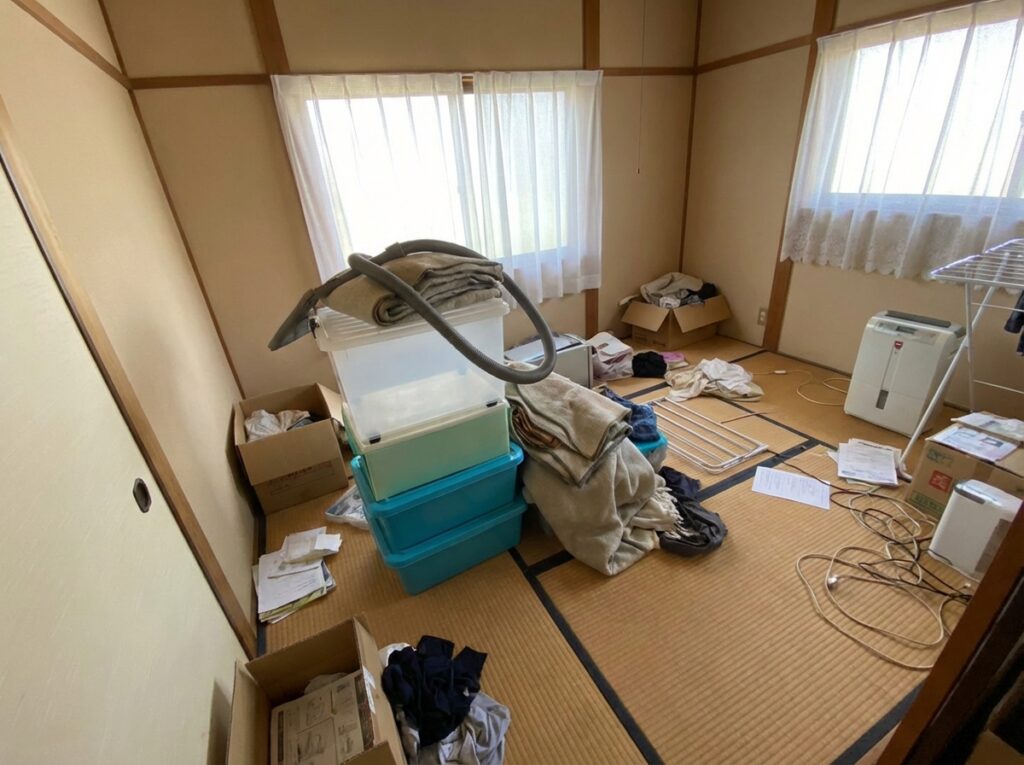 沖縄県那覇市3LDKマンションF様のゴミ屋敷片付け事例 Before
