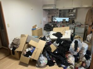 沖縄県伊江村1LDKマンションN様のゴミ屋敷片付け事例