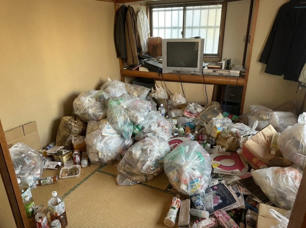 沖縄県渡名喜村5LDK以上戸建てN様のゴミ屋敷片付け事例 Before