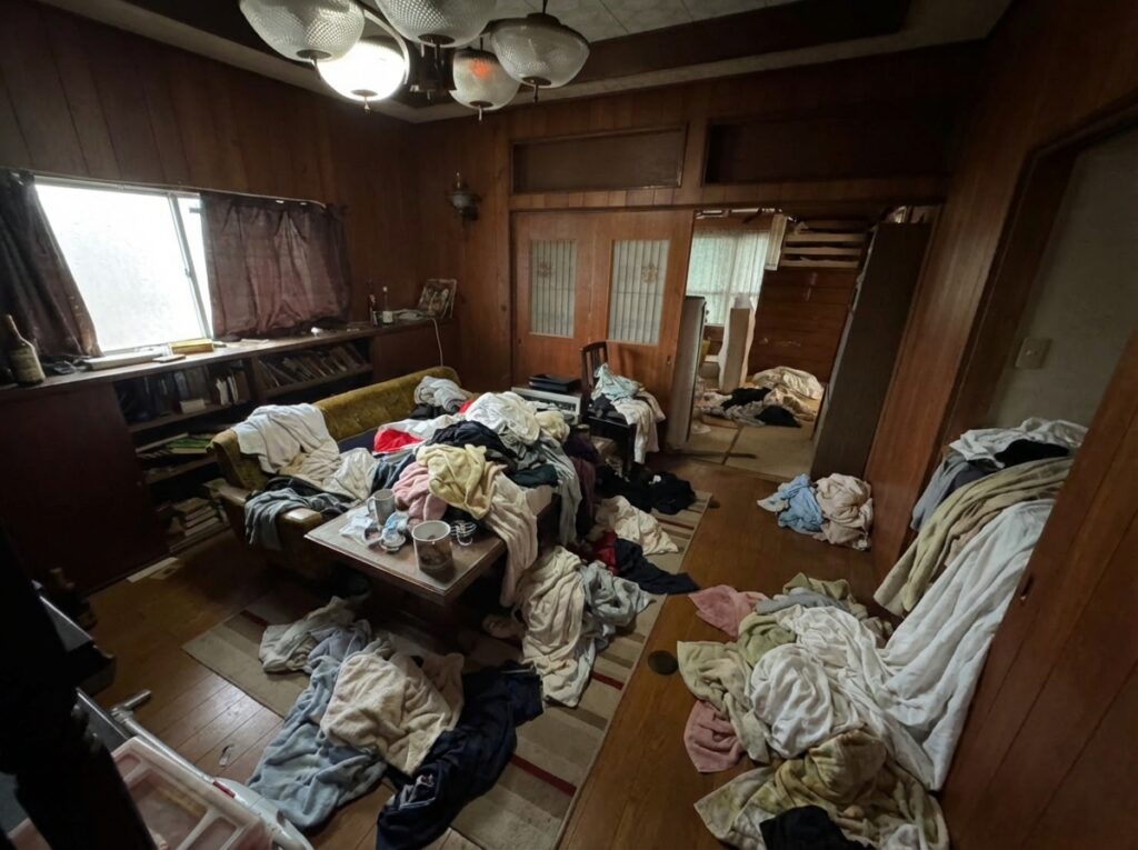 沖縄県南大東村3LDK戸建てS様のゴミ屋敷片付け事例 Before