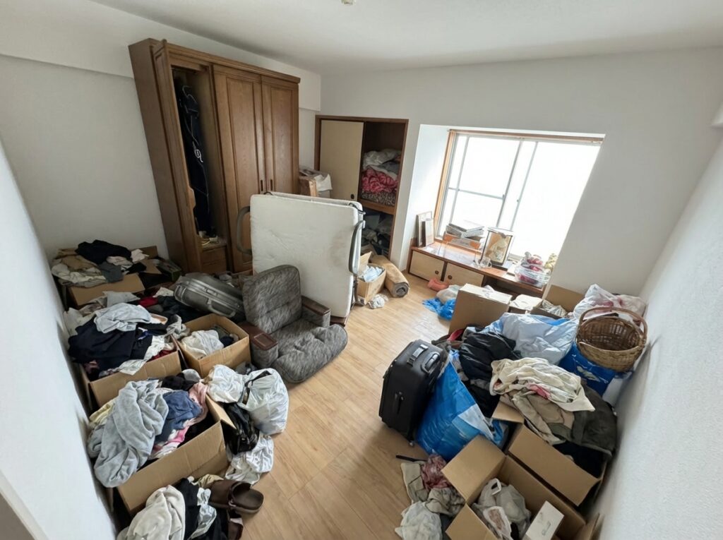 沖縄県伊是名村4LDK戸建てW様のゴミ屋敷片付け事例 Before