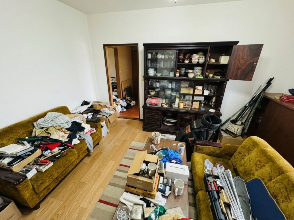 北海道札幌市北区3LDK以上二世帯住宅A様のゴミ屋敷片付け事例 Before