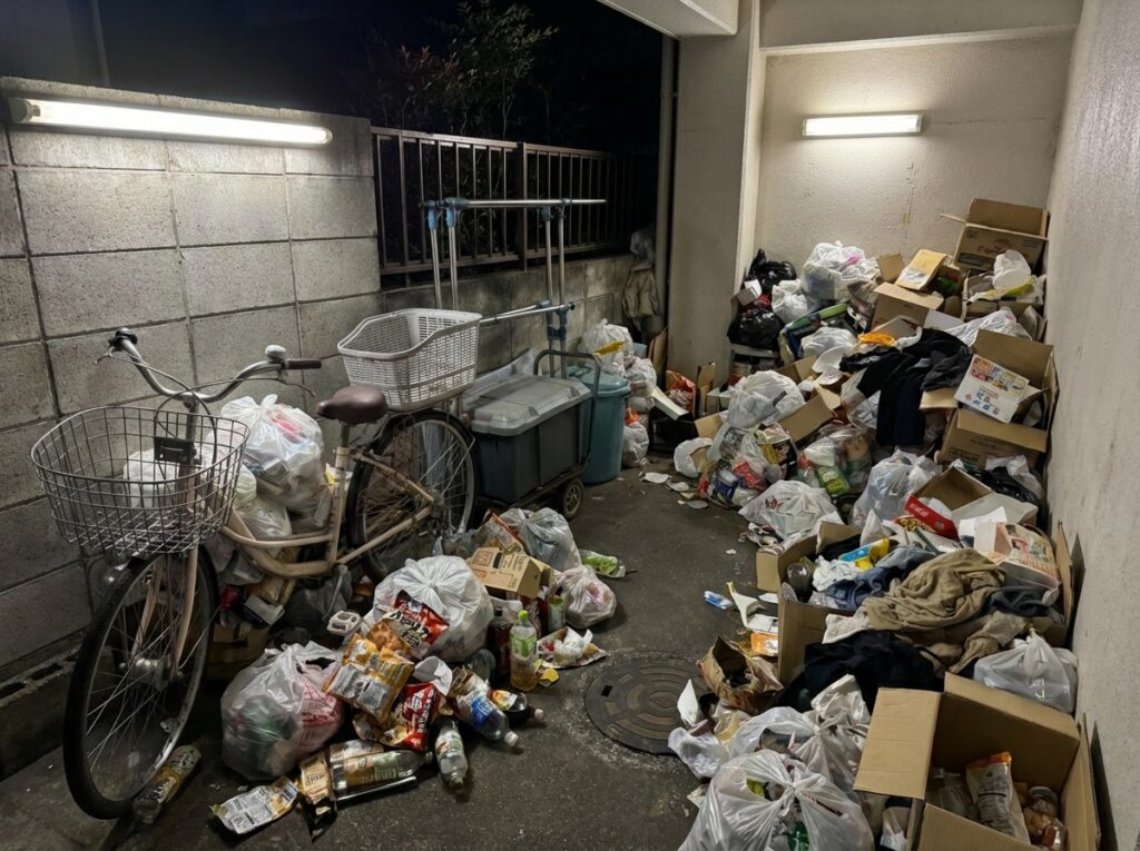北海道室蘭市2LDK戸建て（一軒家）T様のゴミ屋敷片付け事例 Before