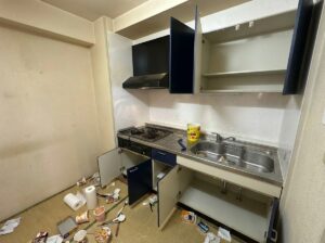 北海道江別市1KマンションK様のゴミ屋敷片付け事例