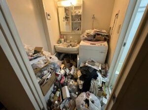 北海道千歳市1KアパートA様のゴミ屋敷片付け事例