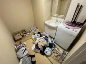 北海道千歳市2LDKマンションI様のゴミ屋敷片付け事例