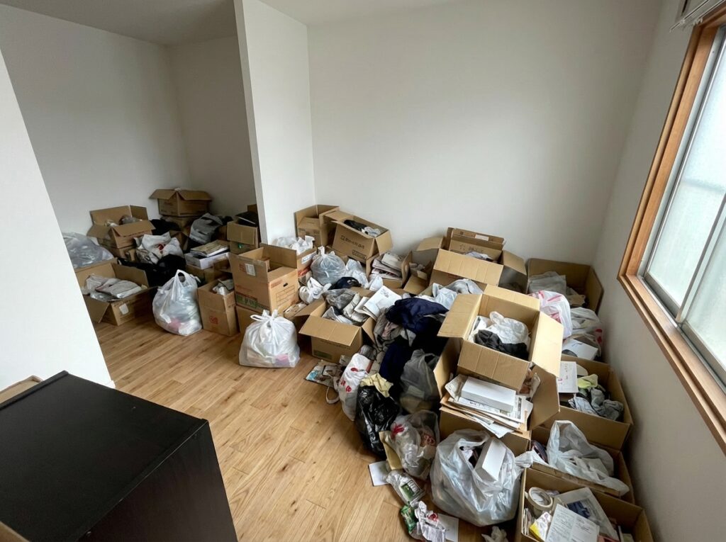 北海道石狩市4LDK戸建て（一軒家）H様のゴミ屋敷片付け事例 Before
