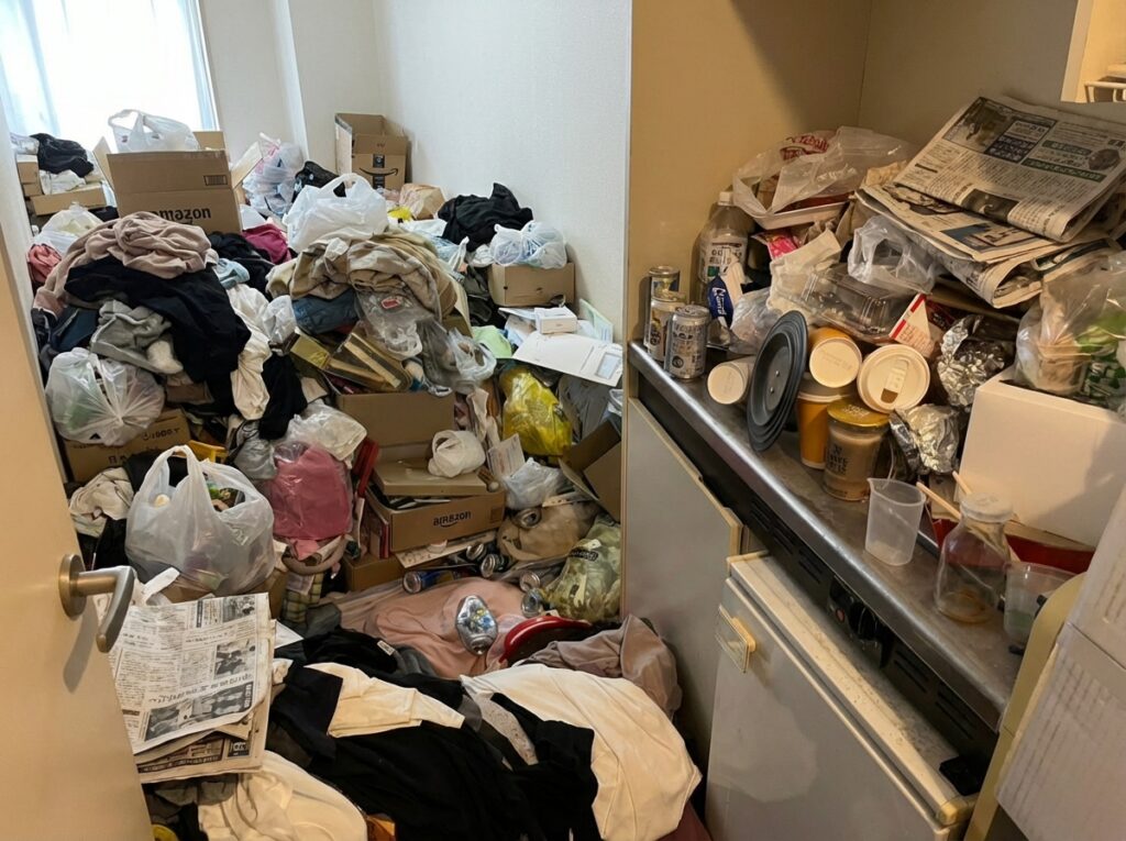 北海道乙部町3LDK以上マンションO様のゴミ屋敷片付け事例 Before