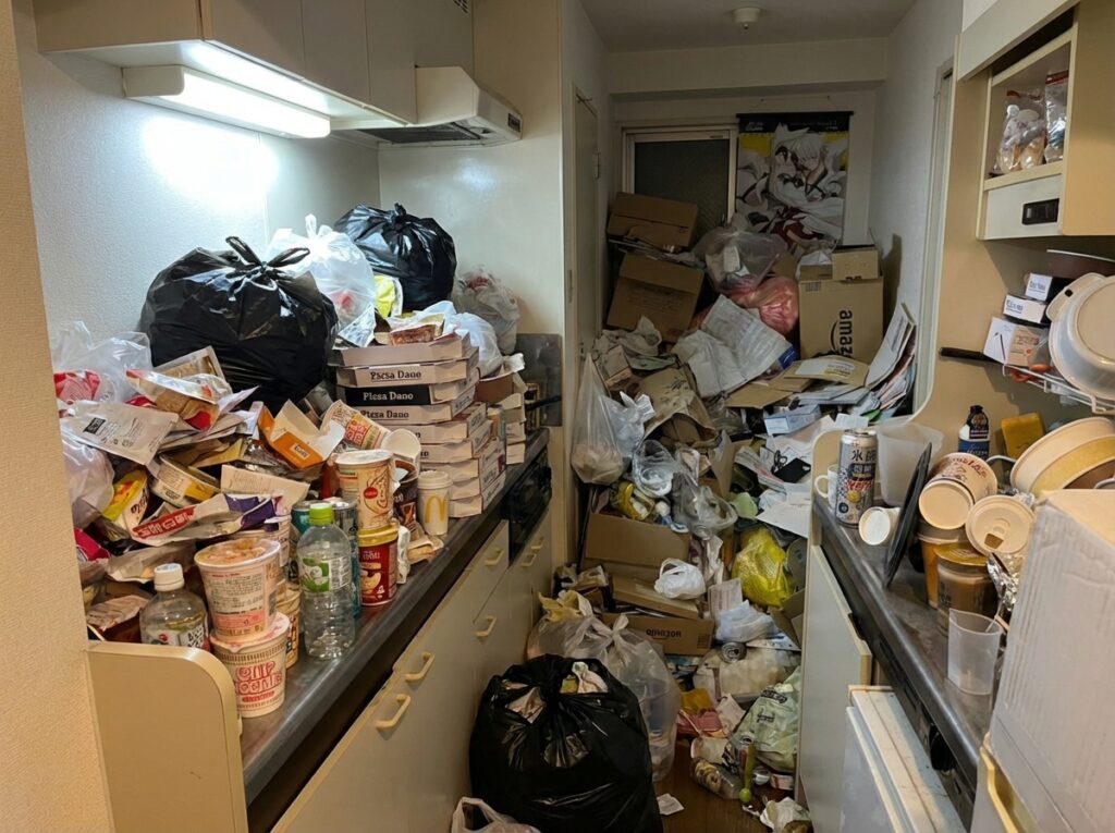 北海道今金町5LDK以上戸建て（一軒家）F様のゴミ屋敷片付け事例 Before