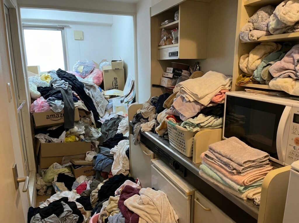 北海道今金町3LDK以上マンションY様のゴミ屋敷片付け事例 Before