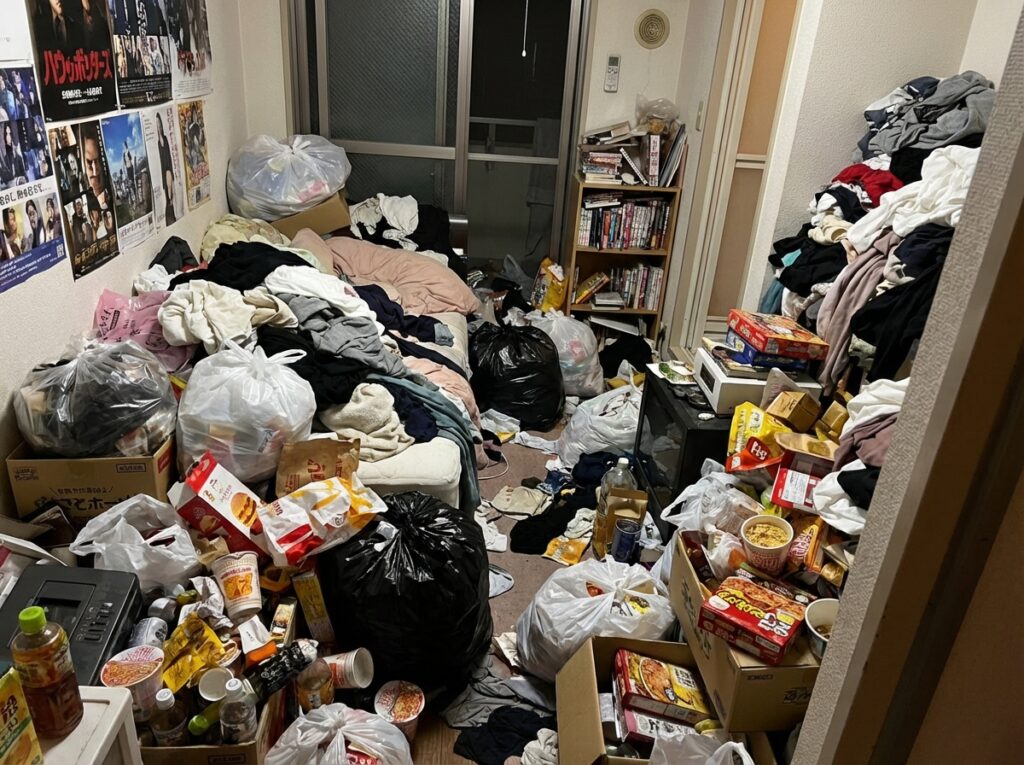 北海道島牧村4LDK二世帯住宅I様のゴミ屋敷片付け事例 Before