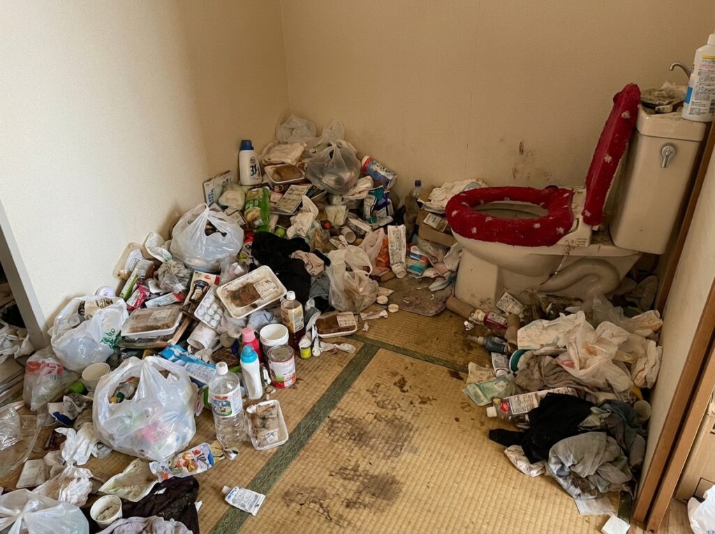 北海道真狩村4LDK戸建て（一軒家）Y様のゴミ屋敷片付け事例 Before
