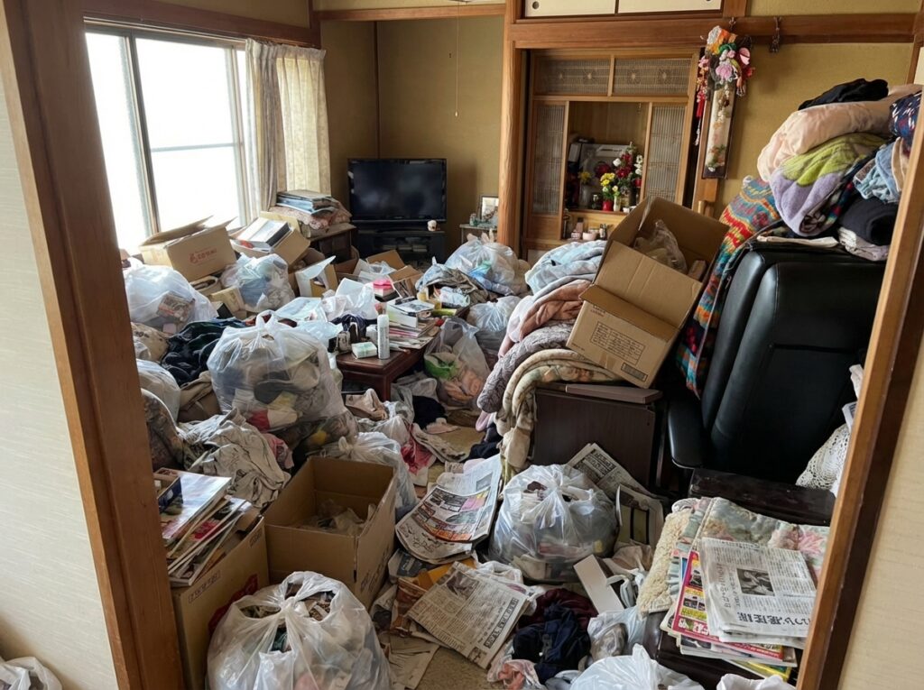 北海道岩内町4LDK戸建て（一軒家）K様のゴミ屋敷片付け事例 Before