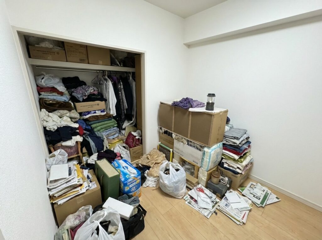 北海道沼田町3LDK以上店舗兼住宅S様のゴミ屋敷片付け事例 Before