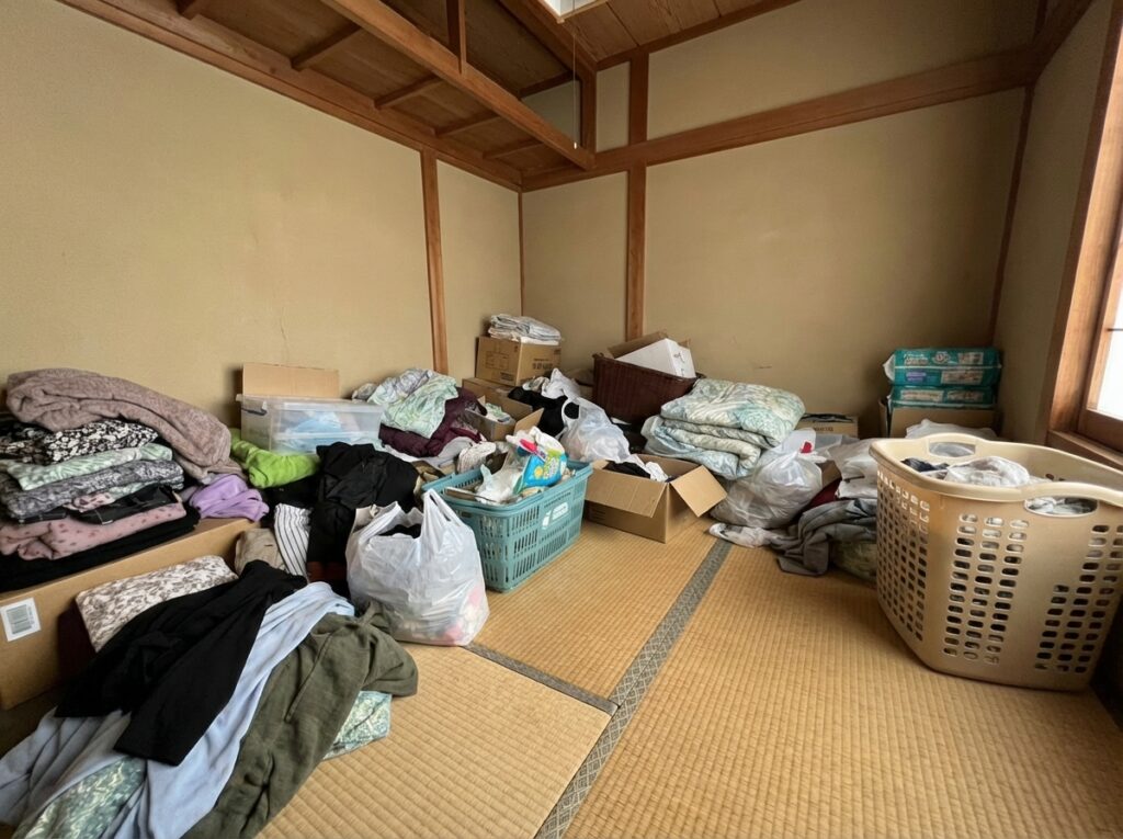 北海道当麻町2LDK戸建て（一軒家）W様のゴミ屋敷片付け事例 Before