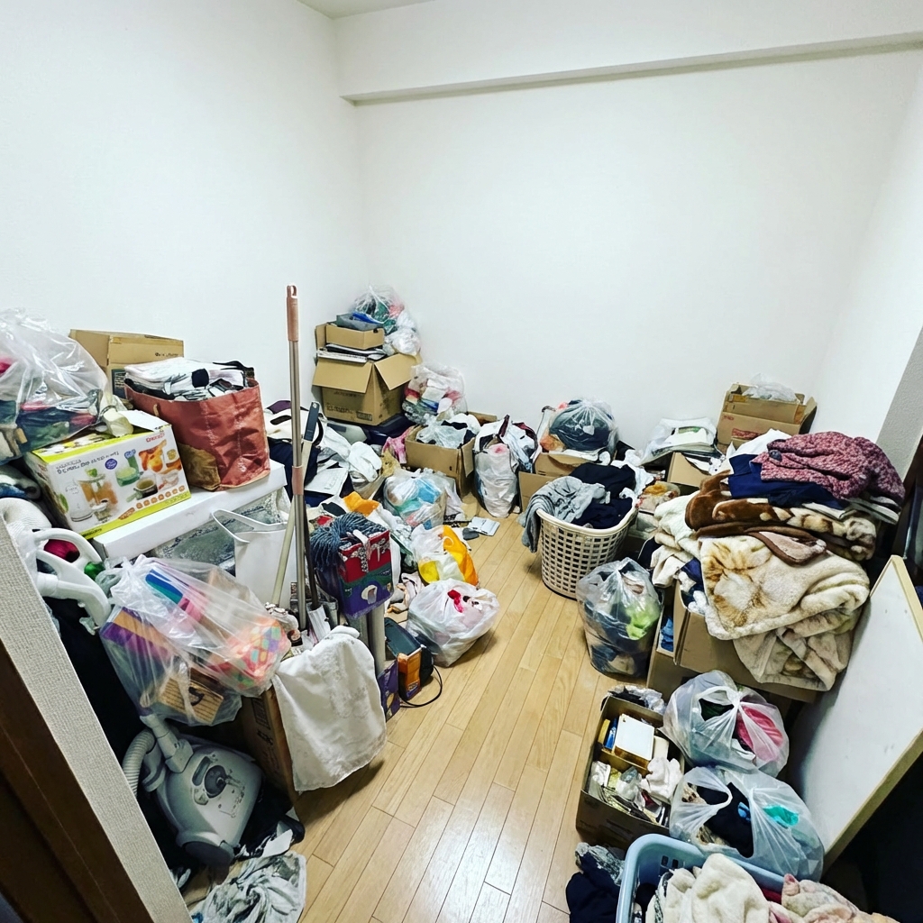 北海道東川町4LDK戸建て（一軒家）I様のゴミ屋敷片付け事例 Before