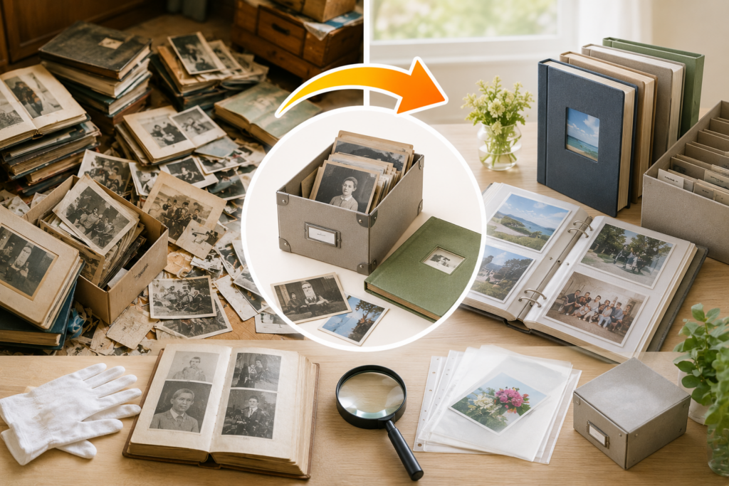 遺品整理で写真やアルバムを整理する方法とは