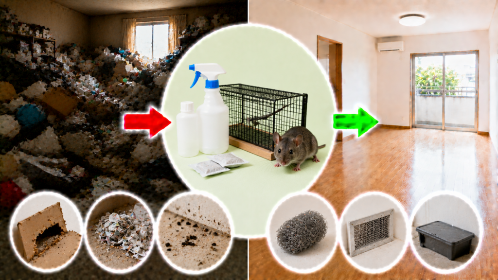 ゴミ屋敷でネズミ被害が発生する理由と対処法