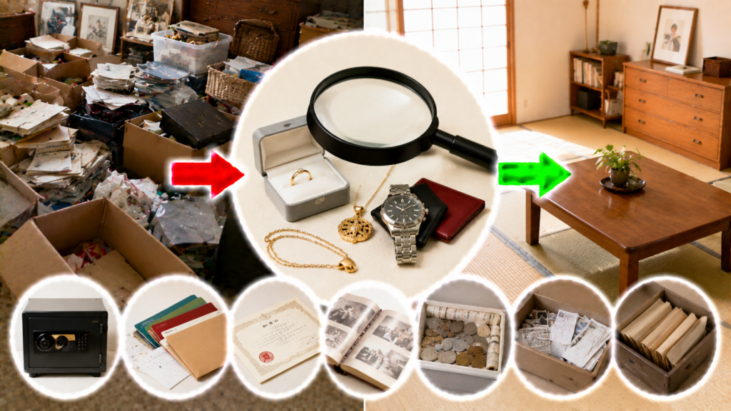 生前整理で貴重品を見落とさない方法