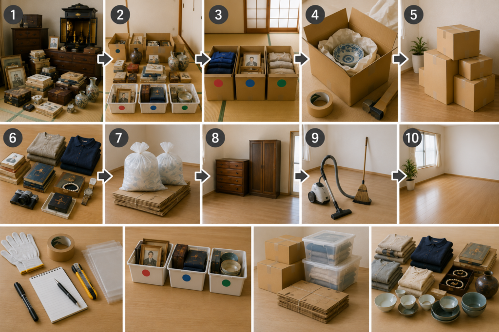 遺品整理の片付け手順を解説｜効率よく進めるコツ